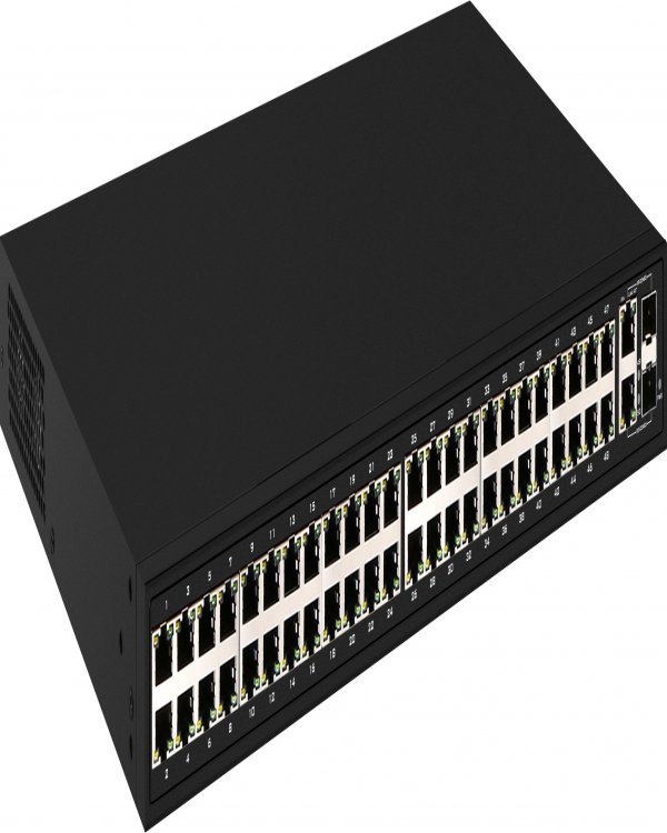 PoE коммутатор Fast Ethernet на 48 x RJ45 + 2 x GE Combo uplink портов - до 700W суммарная, до 30W на порт PoE коммутатор Fast Ethernet на 48 x RJ45 + 2 x GE Combo uplink портов - до 700W суммарная, до 30W на порт