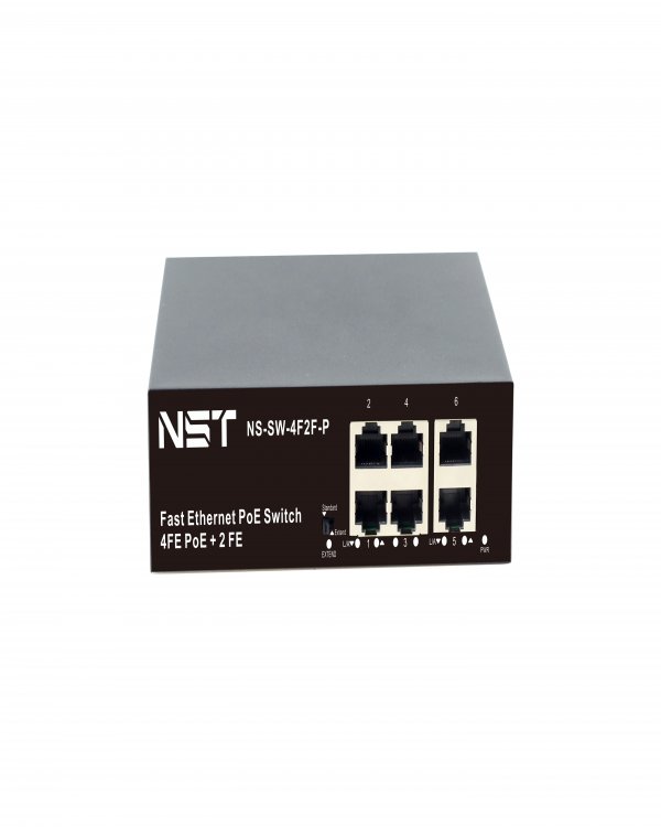 PoE коммутатор Fast Ethernet на 6 RJ45 портов - до 65W суммарная, до 30W на порт PoE коммутатор Fast Ethernet на 6 RJ45 портов - до 65W суммарная, до 30W на порт