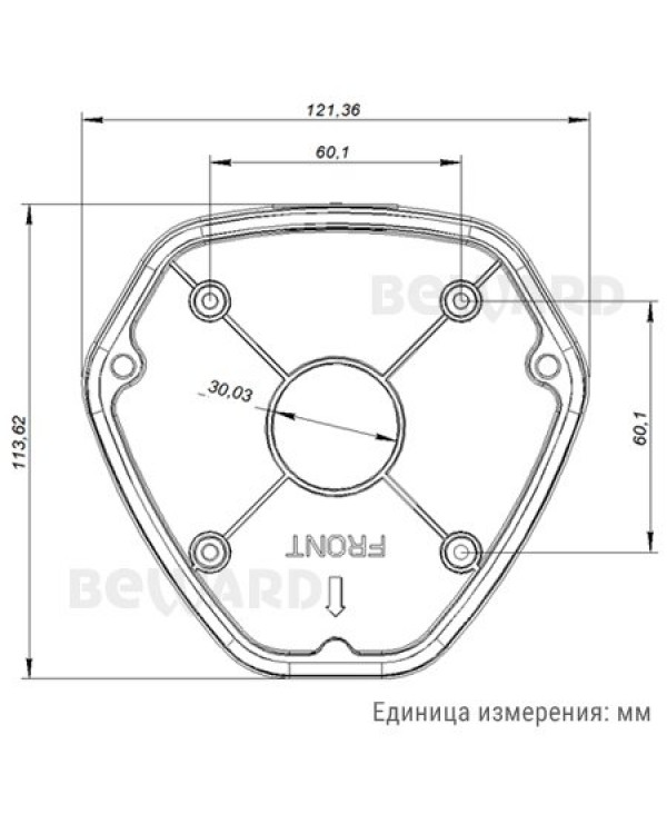 HB-121-D8 Монтажная коробка для размещения соединительнных разъемов