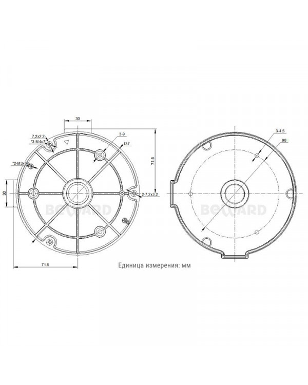 HB-155-D9 Монтажная коробка для размещения соединительных разъемов