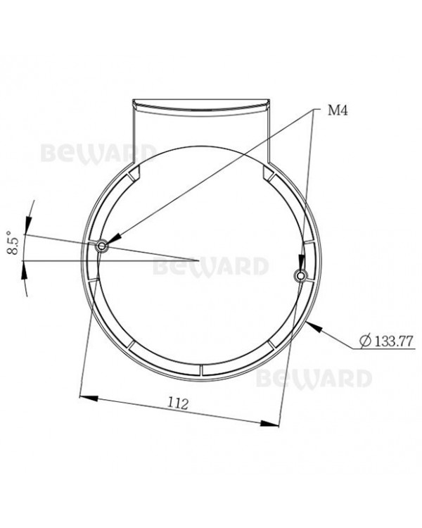 HT-BDDV-WL-01 Настенный кронштейн для крепления камер BD4680DVZ/BD4685DV