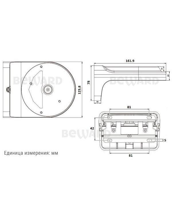 MBF-WMD01 Кронштейн для настенного крепления IP-камер