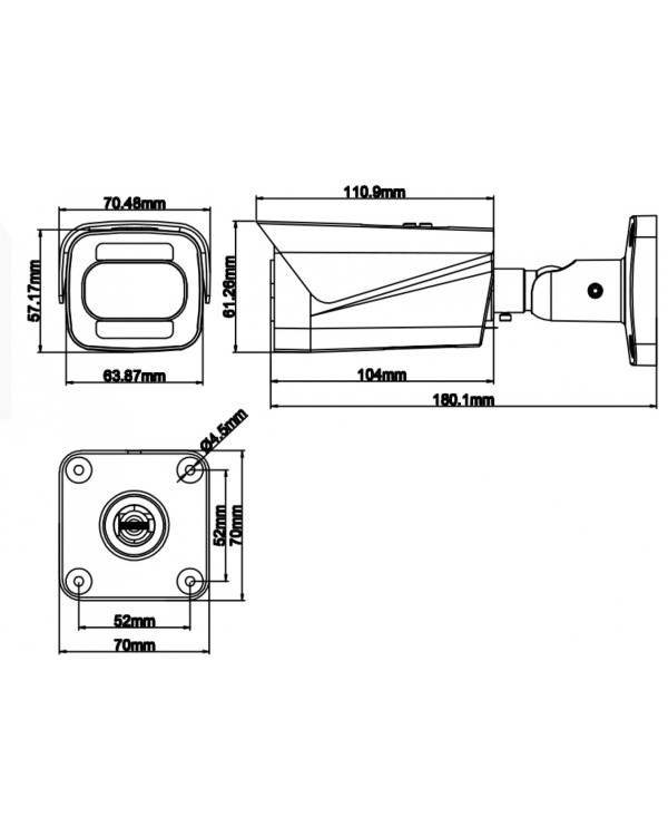 PVC-IP5X-NF4MPAF (4 мм) Уличная IP-камера 5Мп