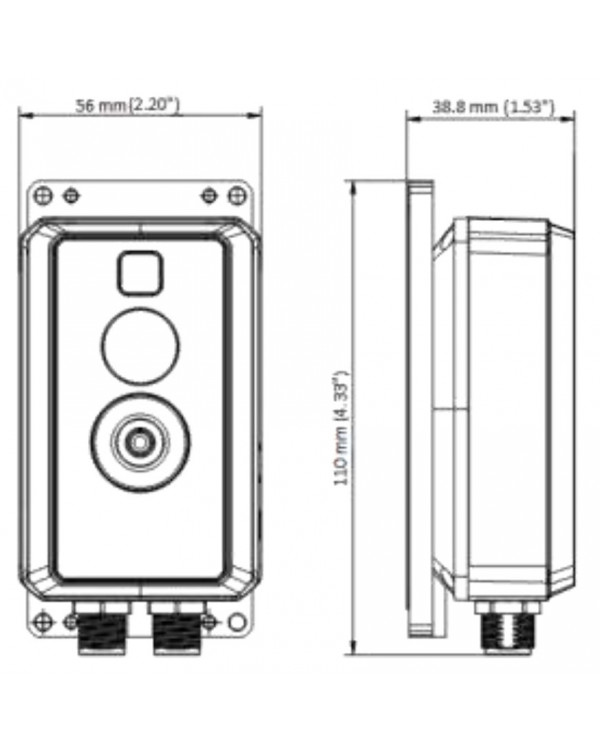 DS-2TA21-2AVF (1.8 мм) Двухспектральный компактный тепловизор