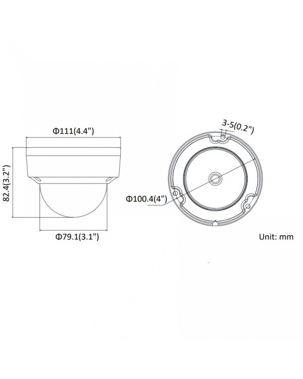 DS-2CD2123G0E-I (2.8 мм) IP-камера 2 Мп купольная