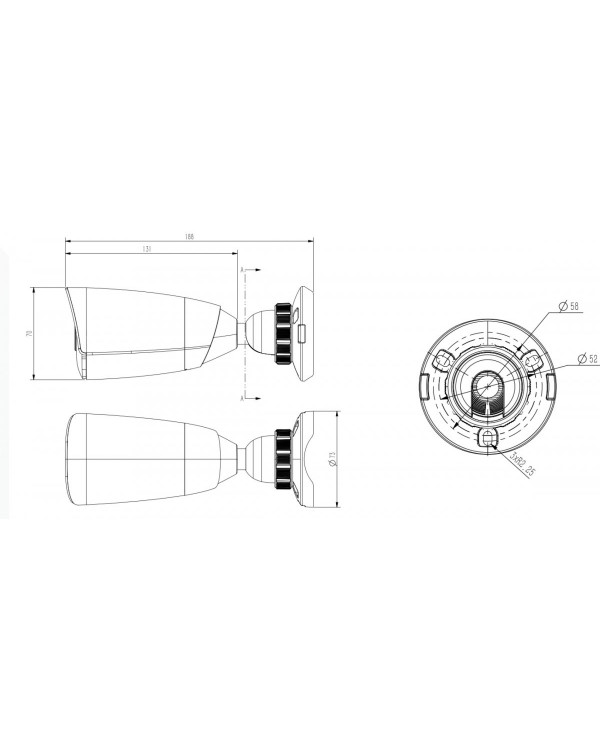 TC-C32JS Spec:I5/E/M/N/2.8mm IP камера уличная 2Mп