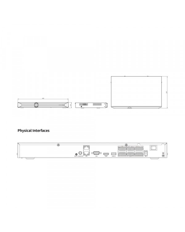 TC-R3240 Spec:I/B/N/H IP-видеорегистратор