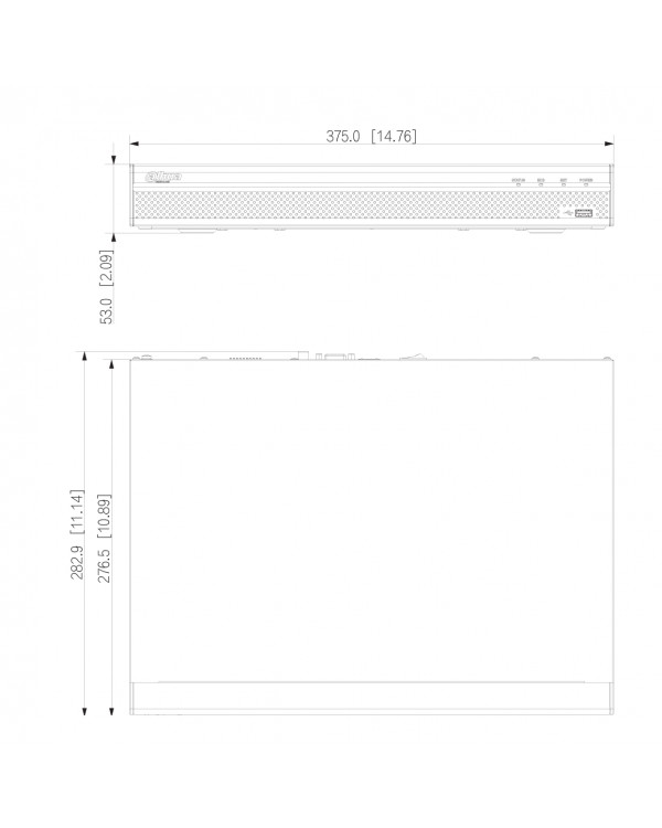 DHI-NVR4216-4KS2/L Видеорегистратор IP 16-и канальный 4K