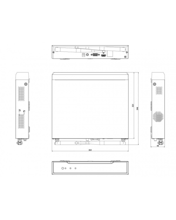 DS-N304W(B) 4-х канальный WiFi 2.4ГГц IP-регистратор