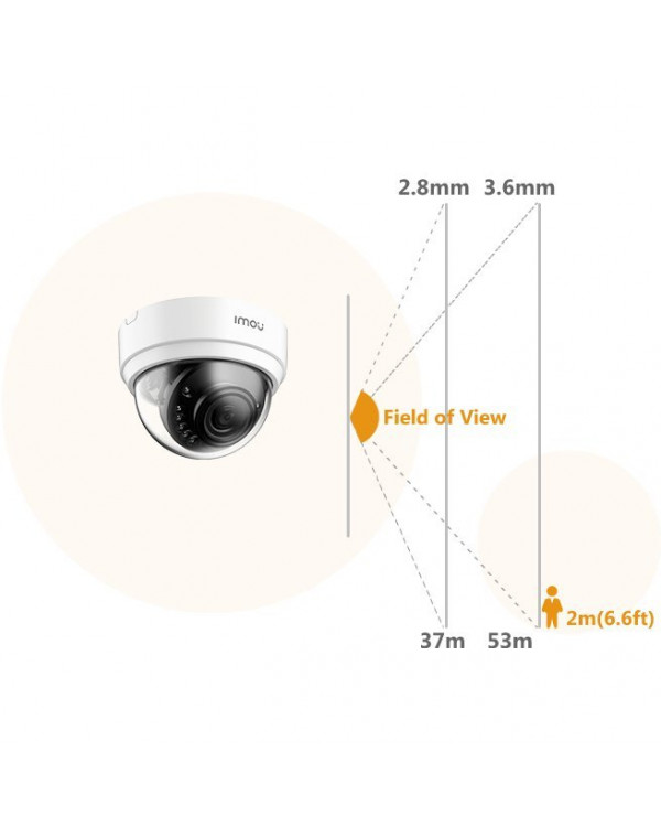 Dome Lite 2MP / IPC-D22P-0280B-IMOU IP-камера (объектив 2.8 мм), 1080P