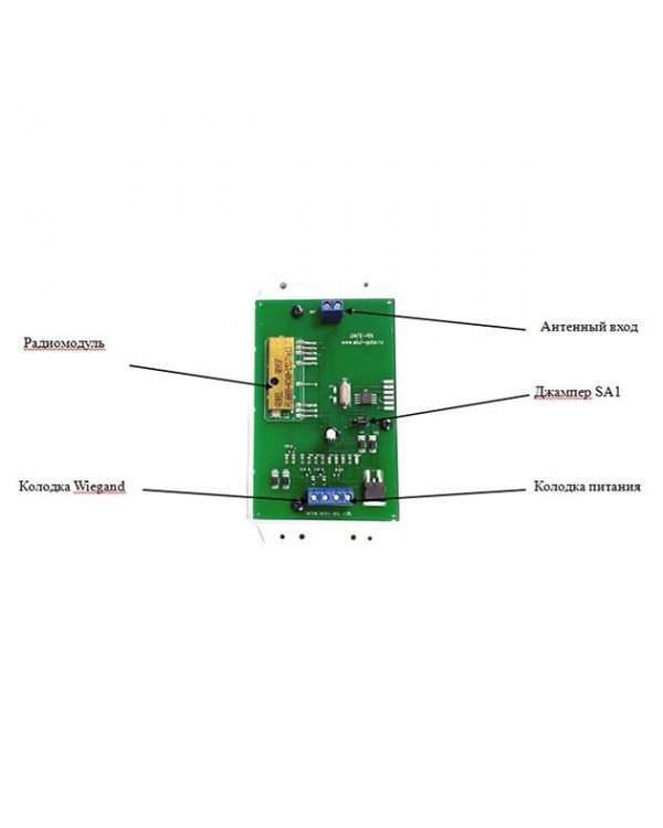Gate-RX Cчитыватель радиоканальный Gate-RX-26. Протокол Wiegand 26.