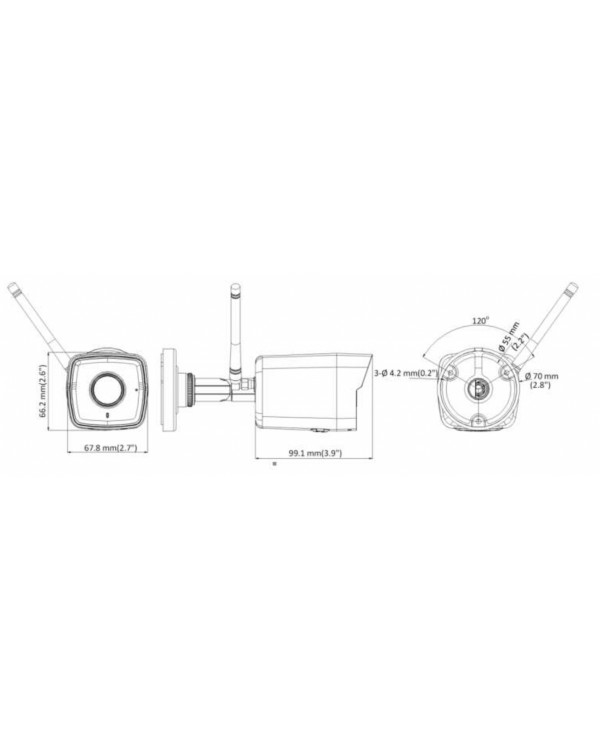 DS-I250W(C)(2.8 mm) 2Мп уличная цилиндрическая IP-камера