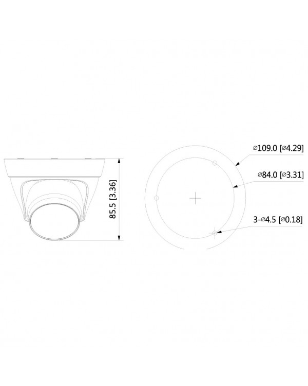 EZ-IPC-T1B20P-LED-0360B Камера видеонаблюдения IP купольная