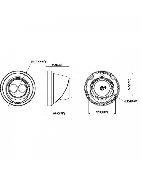 DS-2CD2343G0-I (4mm) 4Мп уличная IP-камера с EXIR-подсветкой до 30м