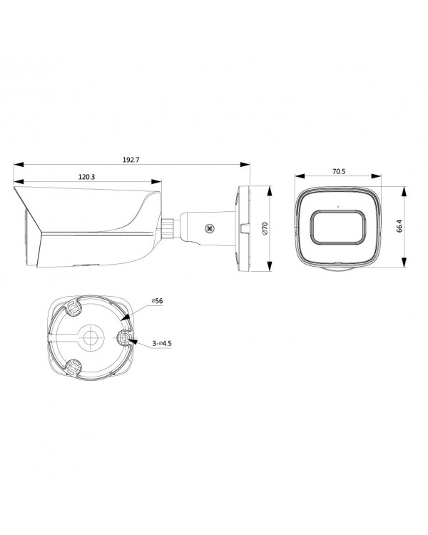 DH-IPC-HFW3249EP-AS-LED-0360B Камера видеонаблюдения IP уличная цилиндрическая 2Мп