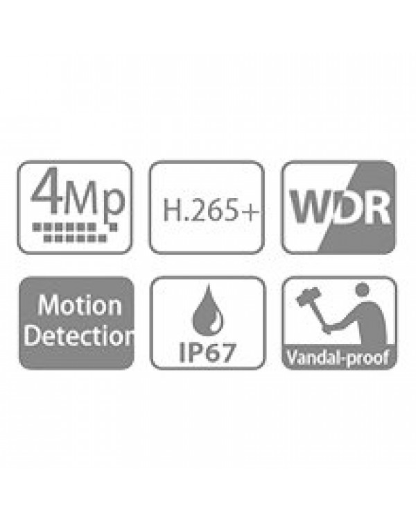 EZ-IPC-D3B41P-0360B Камера видеонаблюдения IP купольная антивандальная