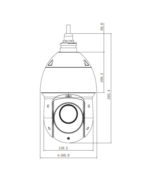 TR-D6224IR10 4.8-120 Уличная скоростная поворотная 2Мп IP-камера