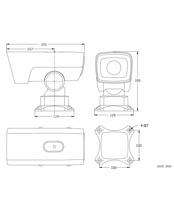 PTZ-Y3220I-D4 2Мп уличная поворотная IP-камера