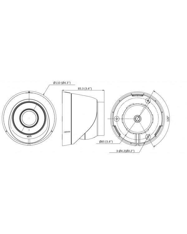 DS-I203 (D) (2.8 mm) 2Мп уличная IP-камера