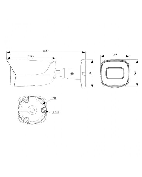 DH-IPC-HFW3249EP-AS-LED-0280B Уличная цилиндрическая IP-видеокамера