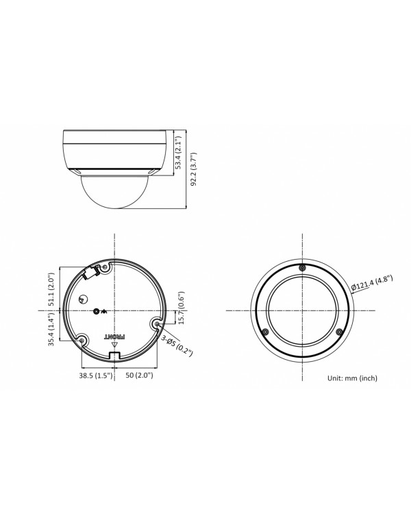 DS-2CD2123G2-IU (2.8 мм) 2 Мп уличная купольная IP-камера