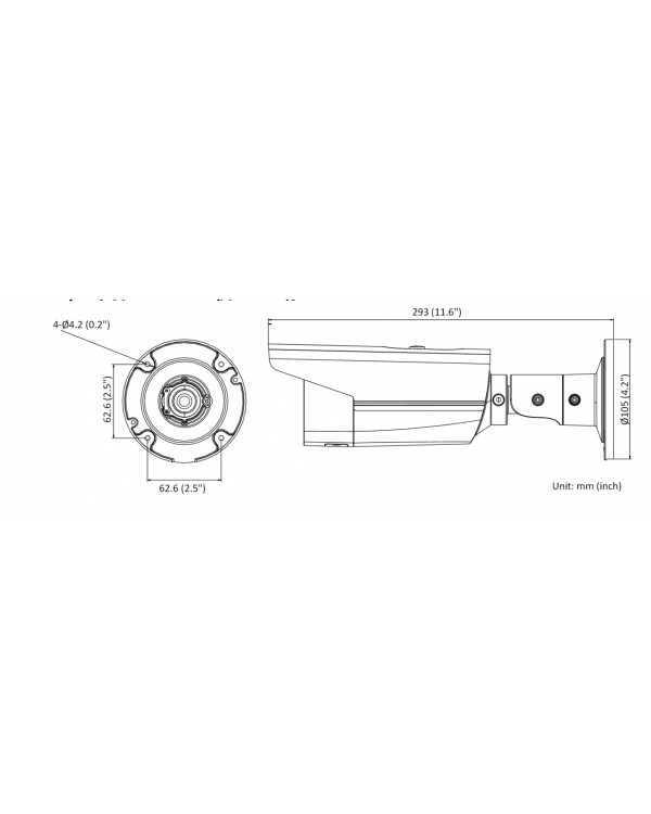 DS-2CD2T23G2-4I (4 мм) 2 Мп уличная цилиндрическая IP-камера