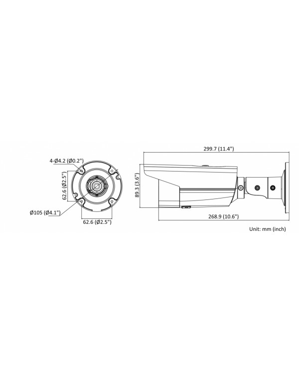 IPC-B582-G2/4I (2.8mm) 8Мп уличная цилиндрическая IP-камера