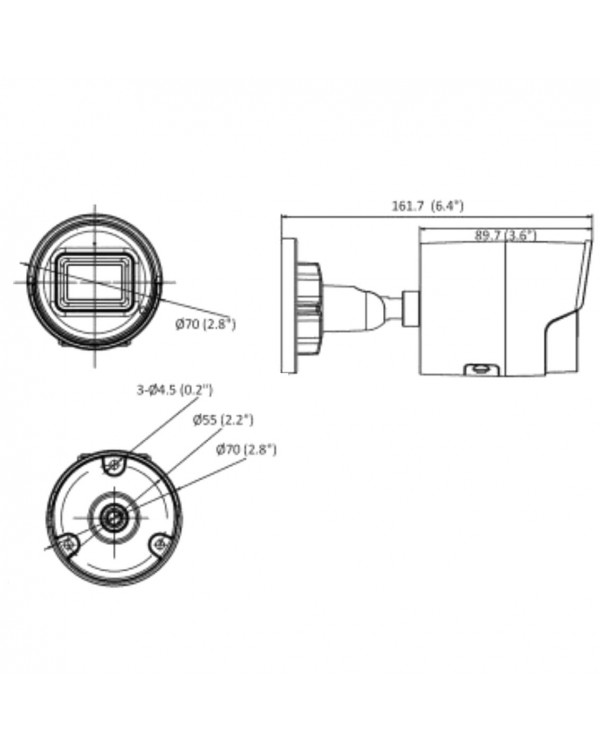 IPC-B022-G2/U (6mm) IP-камера  уличная цилиндрическая 2Мп