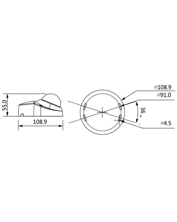 RVi-1NCF4248 (2.8) white IP камера купольная