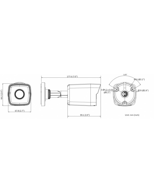 DS-I450M(B) (4 mm) 4Мп уличная цилиндрическая IP-камера