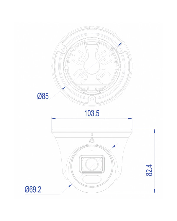 TR-D8181IR3 v2 2.8 Уличная 8Мп IP-камера с ИК-подсветкой