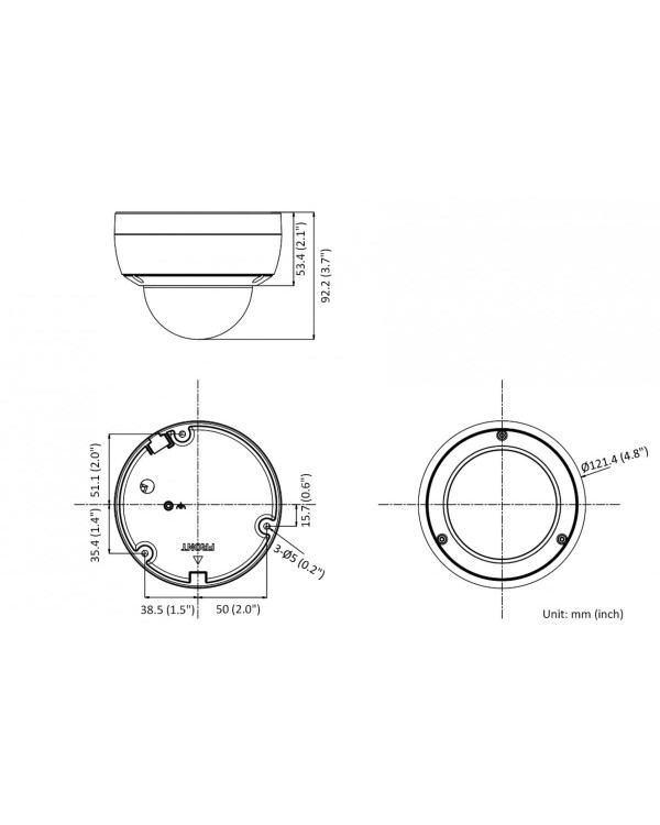 IPC-D042-G2/U (4mm) 4Мп уличная купольная IP-камера