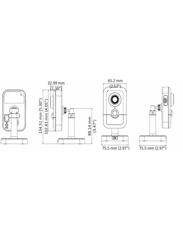 DS-2CD2423G0-IW(W) (4 мм) 2 Мп компактная IP-камера