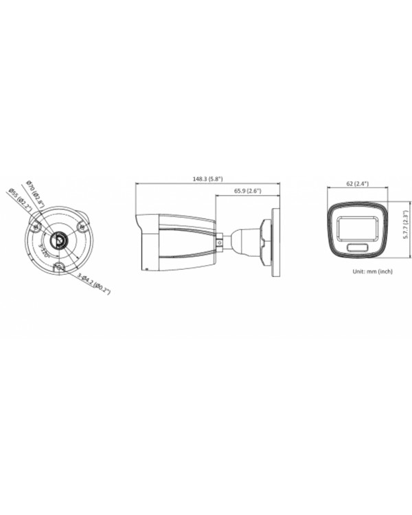 DS-I450L (4 mm) 4Мп уличная цилиндрическая IP-камера