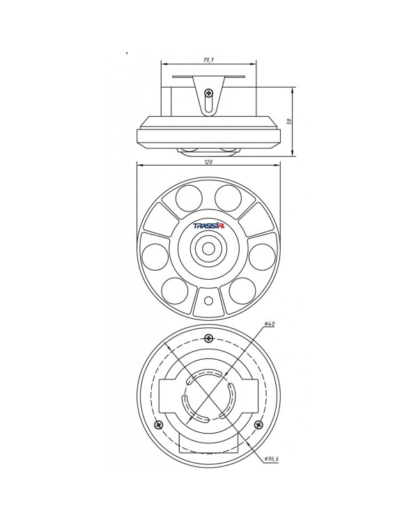 TR-D9151IR2 1.4 5Мп IP-камера панормамного обзора (фишай)