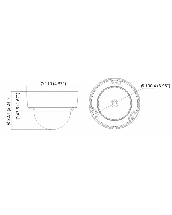 DS-I202 (D) (2.8 mm) 2Мп уличная купольная мини IP-камера