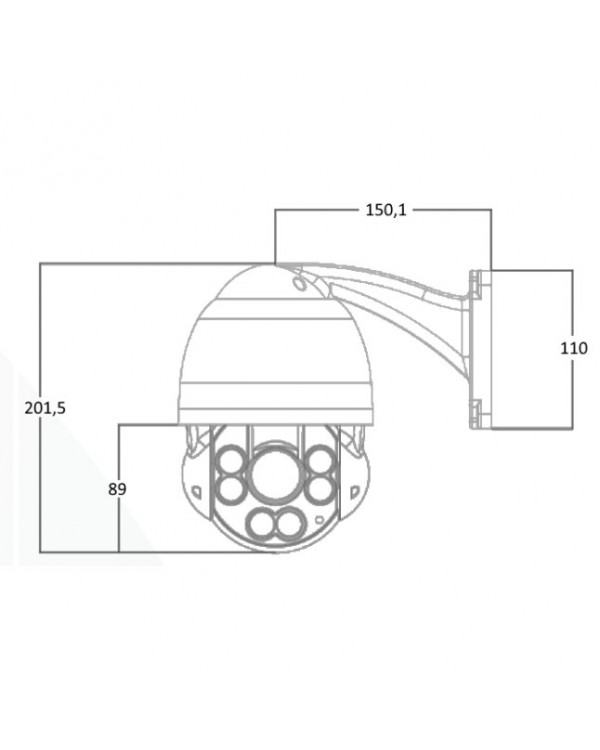 PVC-IP2L-SZ10 (5.1-51мм) Поворотная 2Мп IP-камера