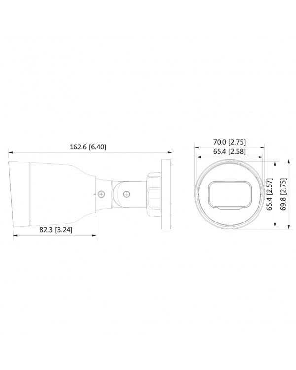 EZ-IPC-B1B20P-LED-0280B Камера видеонаблюдения IP цилиндрическая