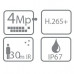 EZ-IPC-D2B40P-ZS Камера видеонаблюдения IP купольная