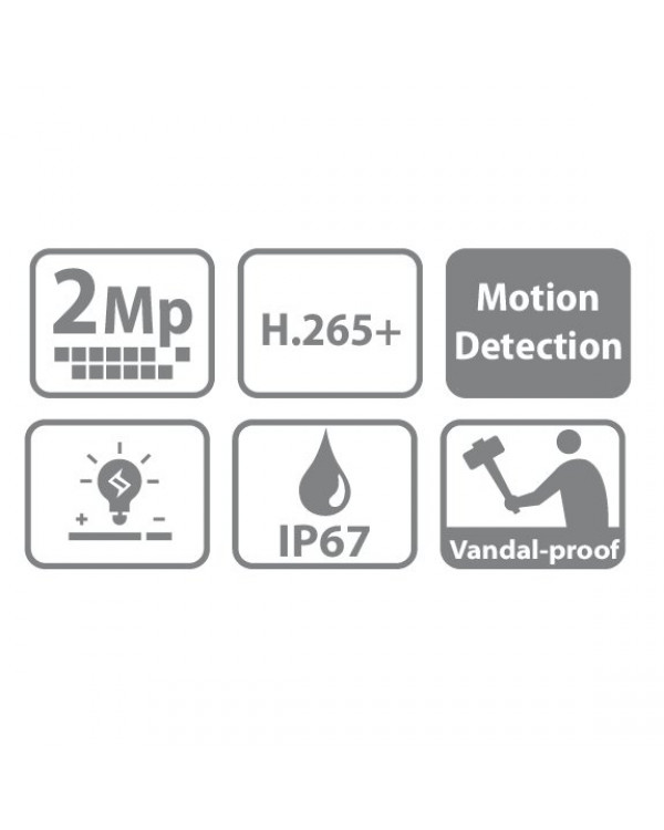 EZ-IPC-D3B20P-0280B Камера видеонаблюдения IP купольная антивандальная