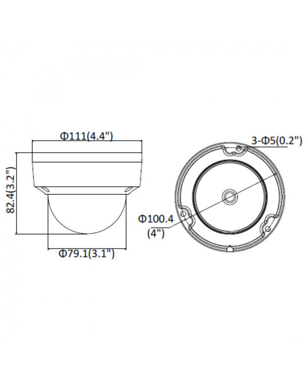 DS-2CD2123IV-IS (2.8мм) 2Мп уличная купольная IP-камера