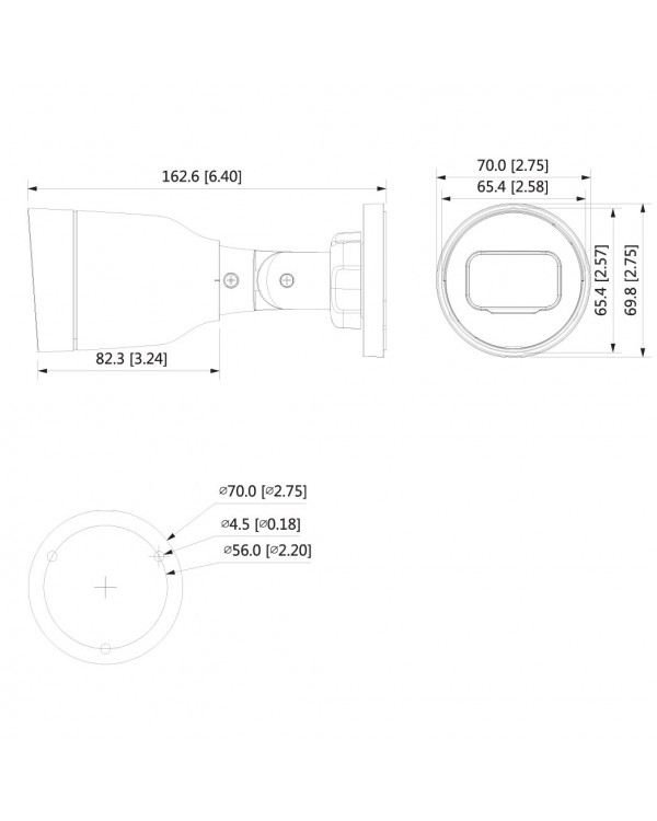 EZ-IPC-B1B41P-0280B Камера видеонаблюдения IP цилиндрическая