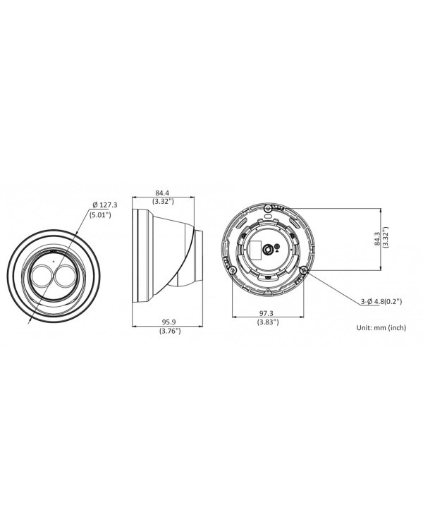 DS-2CD2323G0-IU (2.8мм) 2 Мп купольная IP-камера