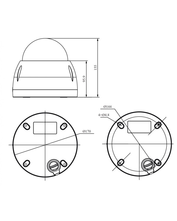 RVi-1NCRX20712 (5.3-64) white IP-камера купольная поворотная