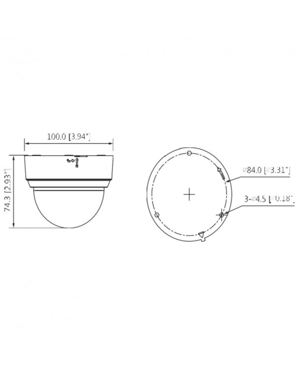 EZ-IPC-D1B40P-0280B Камера видеонаблюдения IP купольная