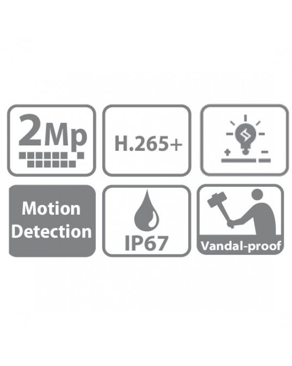 EZ-IPC-D4B20P-ZS Камера видеонаблюдения IP купольная антивандальная