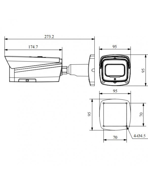 RVi-1NCT2075 (5.3-64) white IP камера 2 Мп цилиндрическая