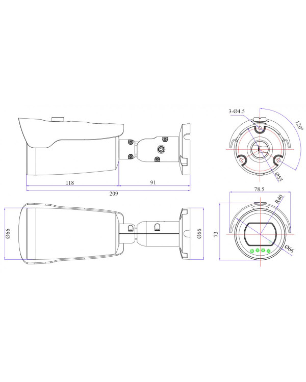 RVi-2NCT5350 (2.8) white IP камера цилиндрическая