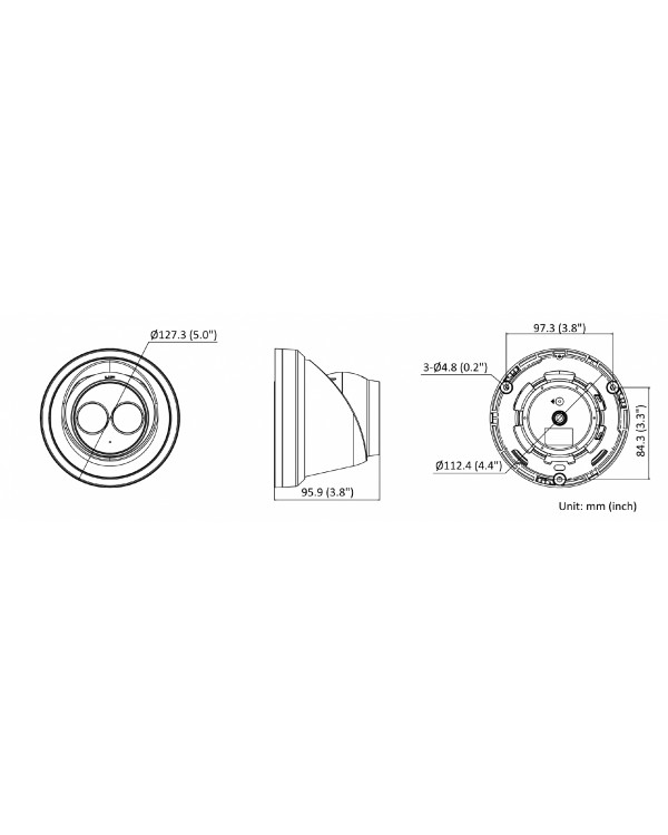 DS-2CD2383G2-IU (4 мм) 8 Мп купольная IP-камера