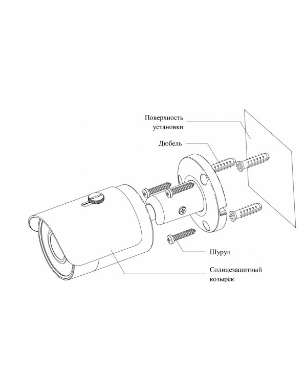 RVi-1NCT2120 (3.6) white IP камера цилиндрическая